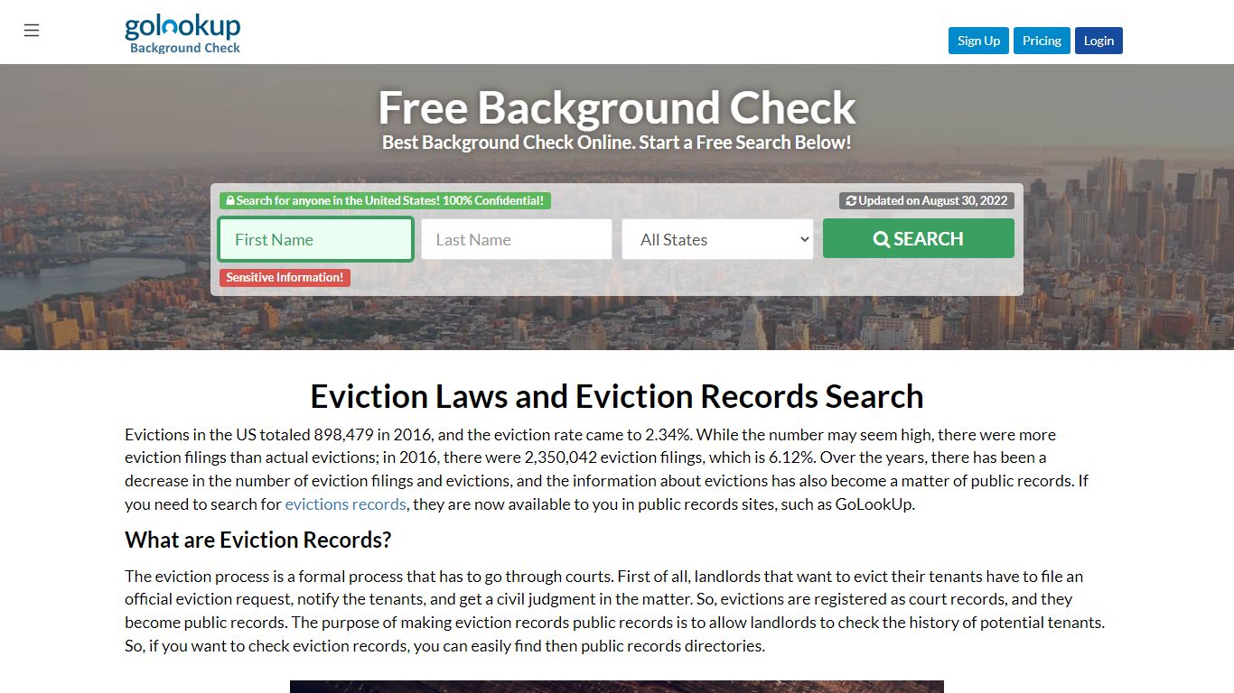 Check Eviction Records, Eviction Records, Eviction Record - GoLookUp